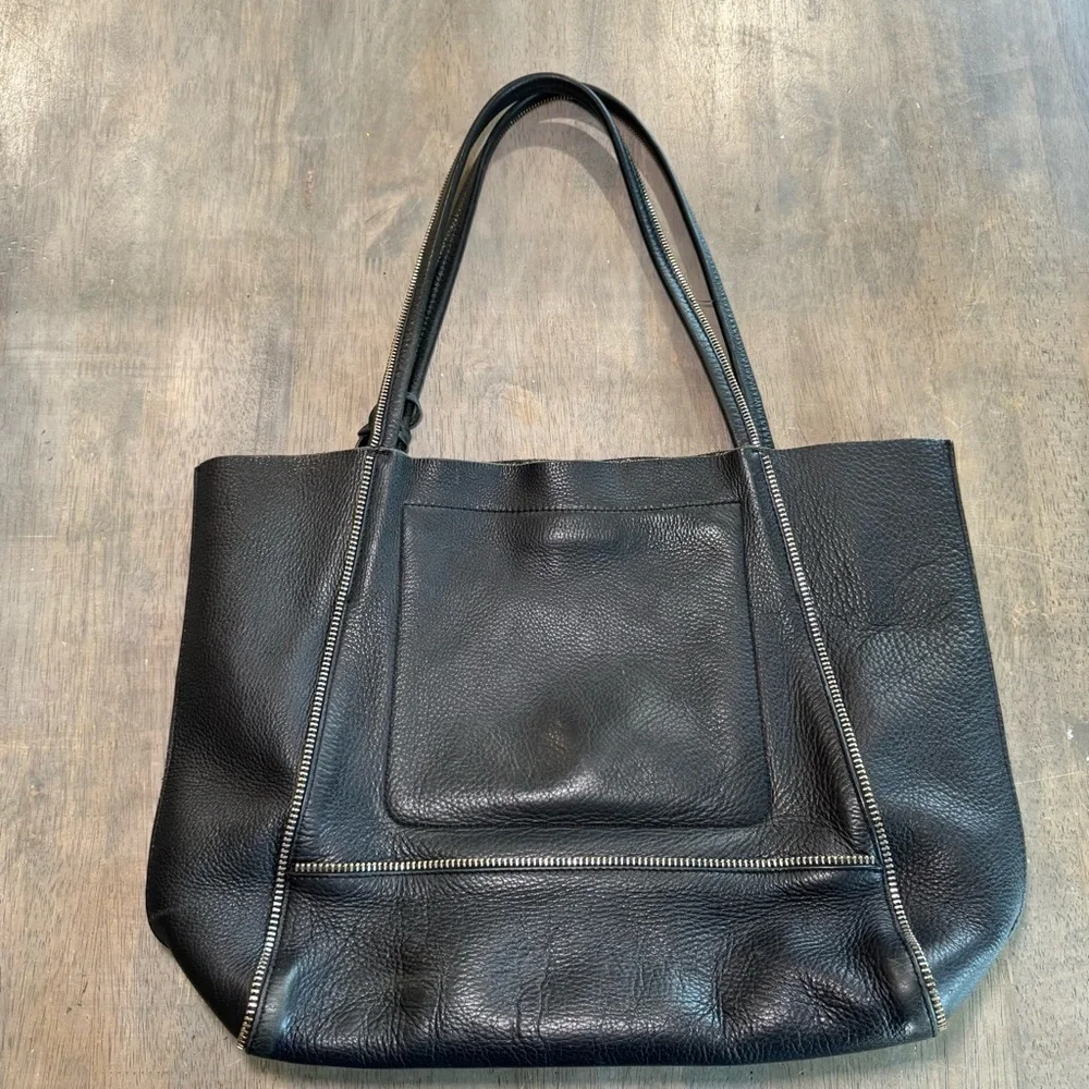 Botkier Soho Black Pebbled Leather Tote Shoulder Handbag - Picture 8 of 11